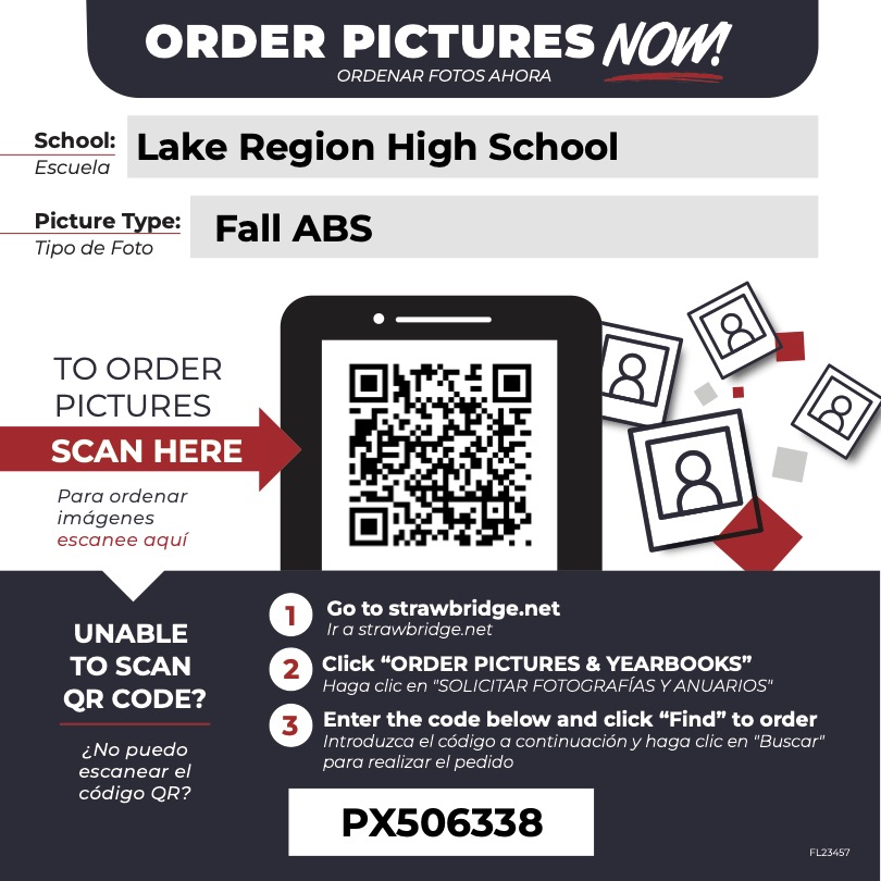 QR Code for picture retakes.